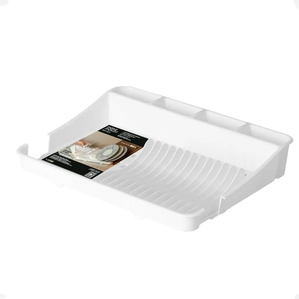 Escorredor De Louças Pratos Com Extensor 40X40X8 Fly Branco