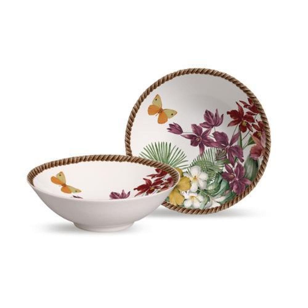 Conjunto 6 Bowls Decorados Trópicos 300Ml