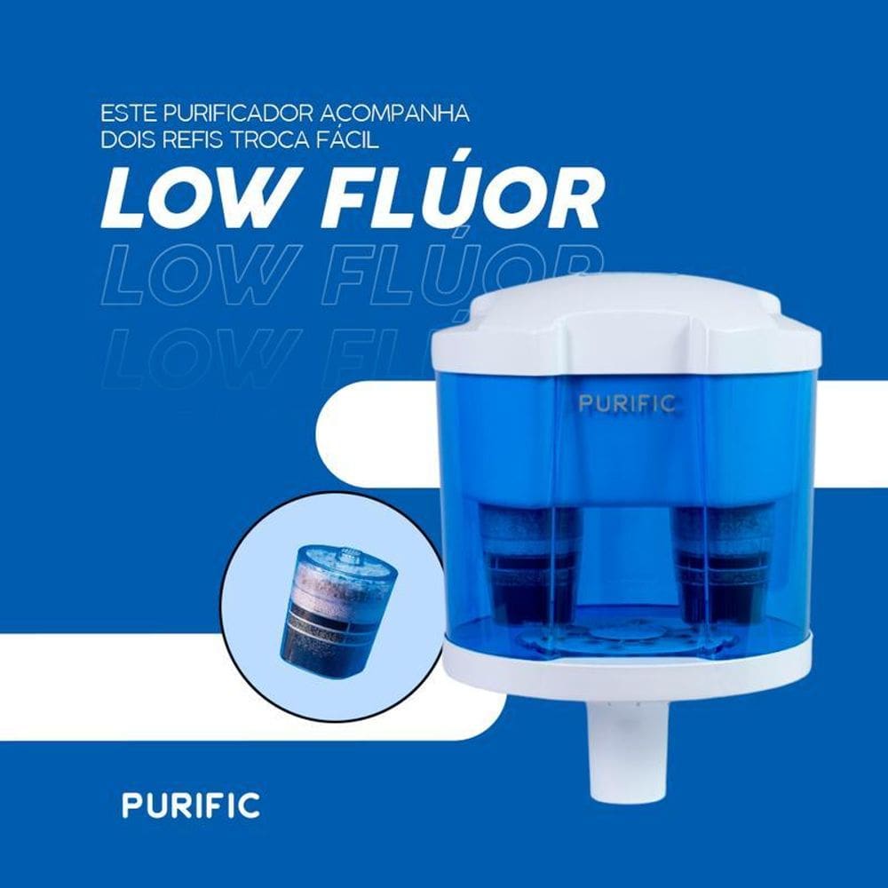 Purific 10 Azul Para Bebedouro Refil Low Flúor
