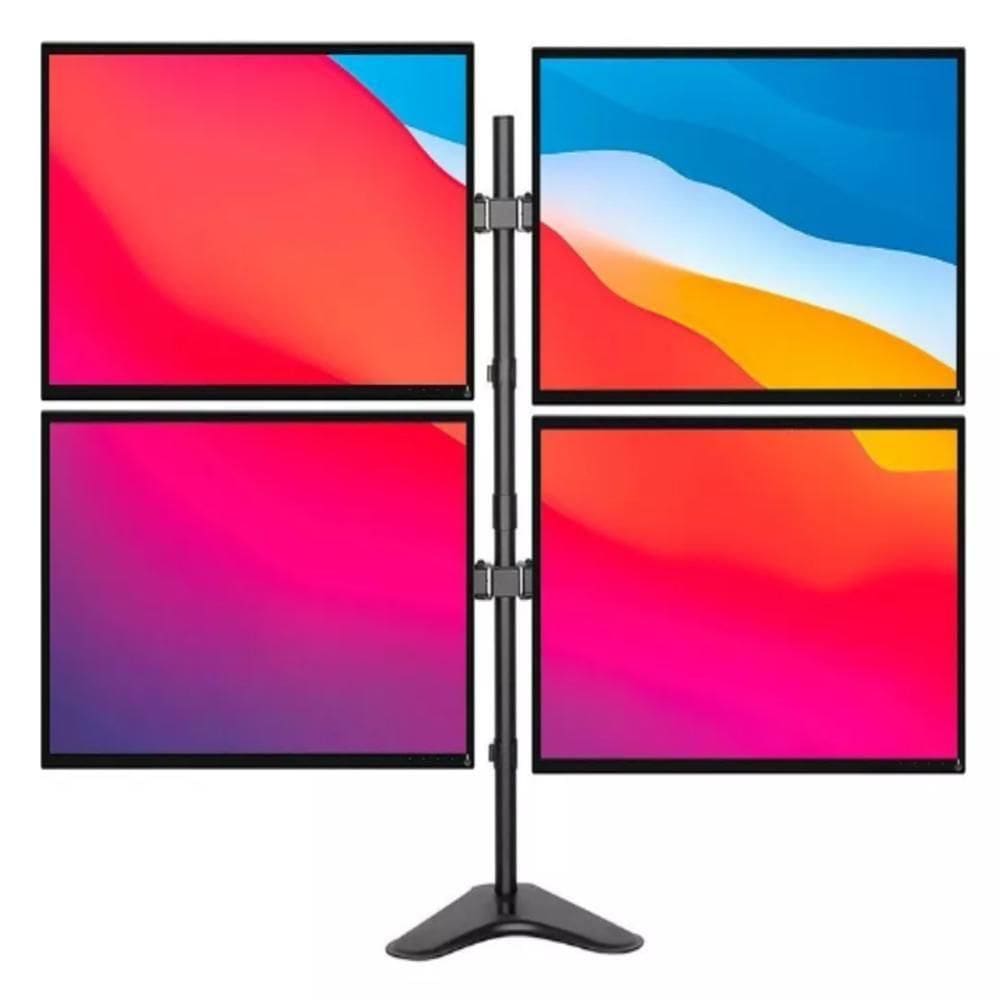 Suporte 4 Monitores Articulado Ajustavel Ergonomico Home Office 15 A 32 Polegadas 40kg Jogos Game