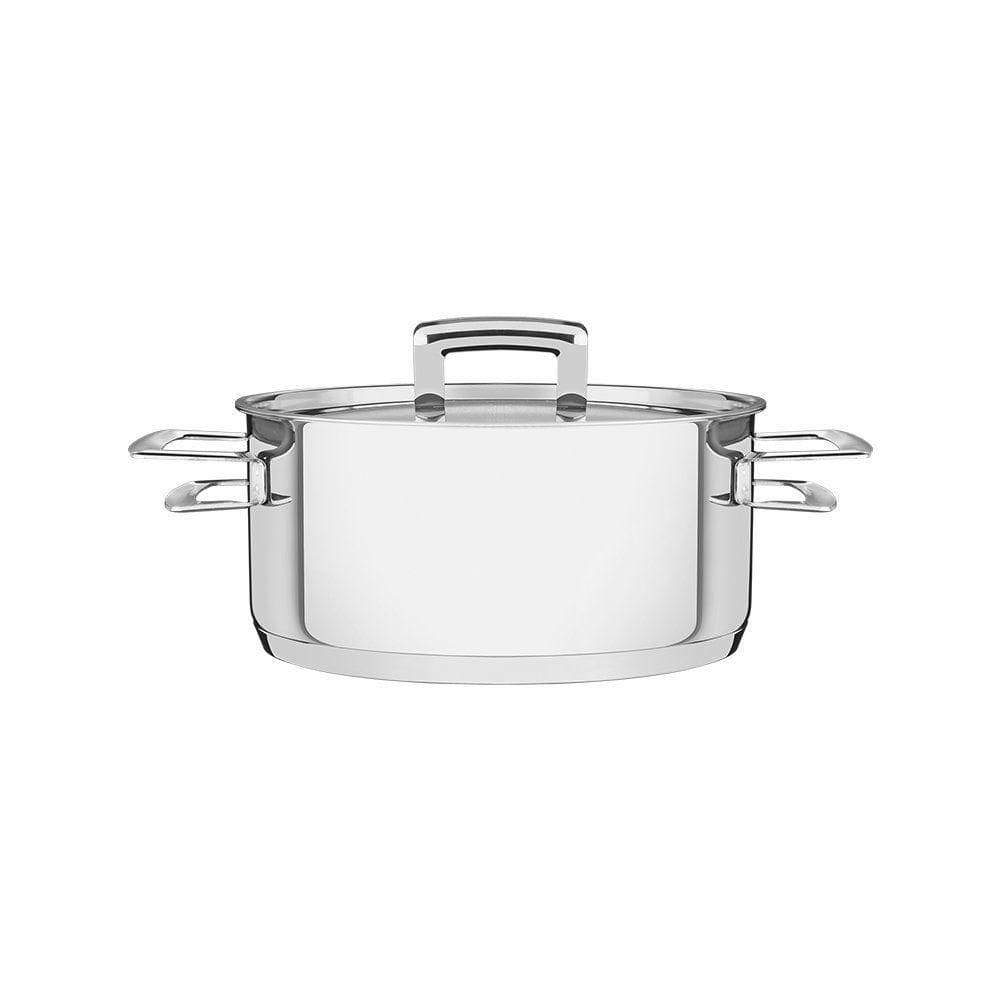 Caçarola Rasa Fundo Triplo Tramontina Brava 62403240 Inox