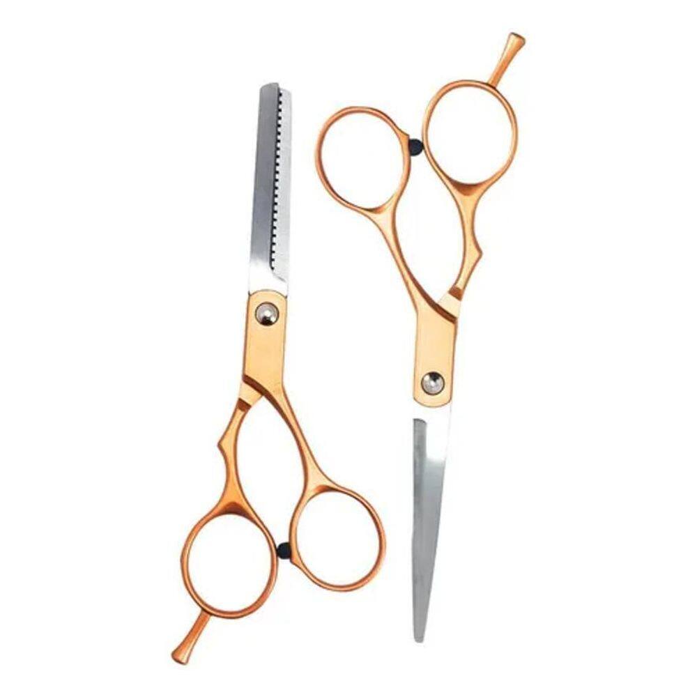 3X Jogo Tesouras Corte Cabelo Masculino Feminino Salão Belez