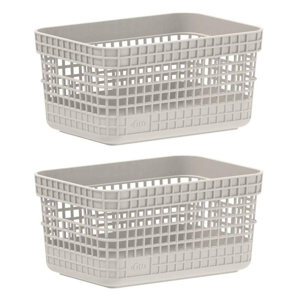 Kit 2 Cestos 2,5L Organizador Multiuso Ou Grid