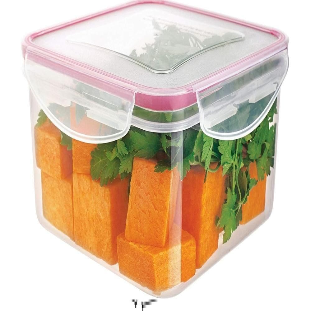 Kit 3 Potes Hermeticos Freezer Ao Microondas Multitamanhos Organizador Cozinha Mantimentos Trava Tampa Sili