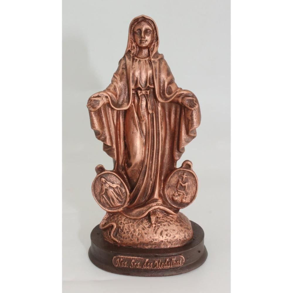 Nossa Senhora das Medalhas - 15 cm - Bronze