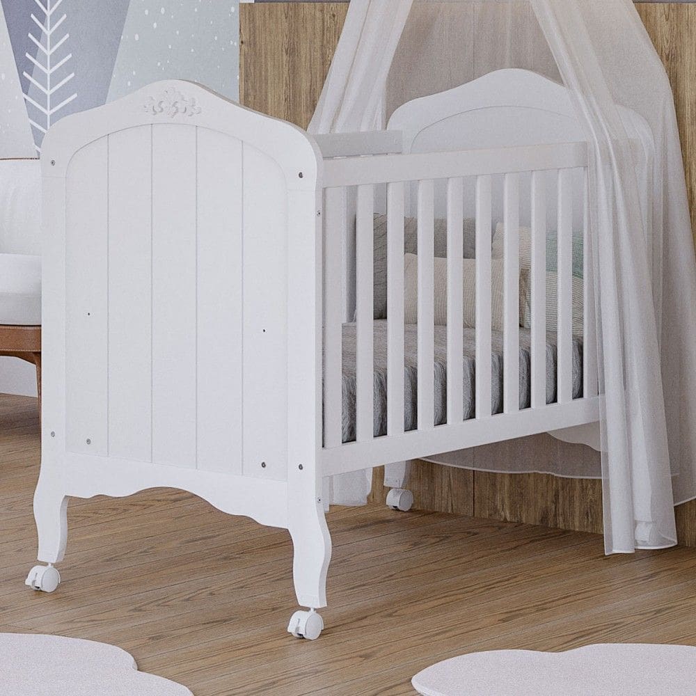 Berço Mini Cama Harmonia 100% Mdf Branco - Permobili