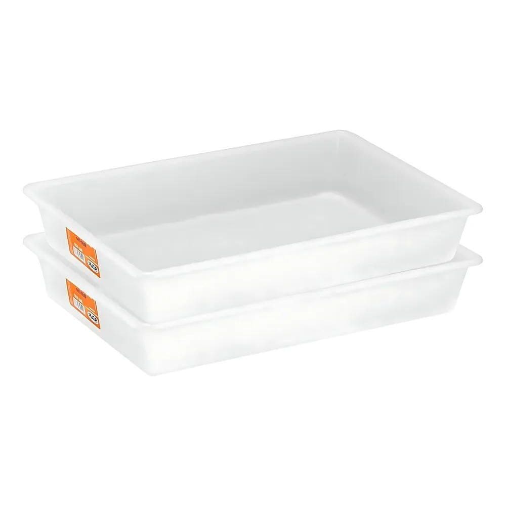 Kit 5 Bandejas Plásticas Para Açougue Multiuso 7,5 L Pleion