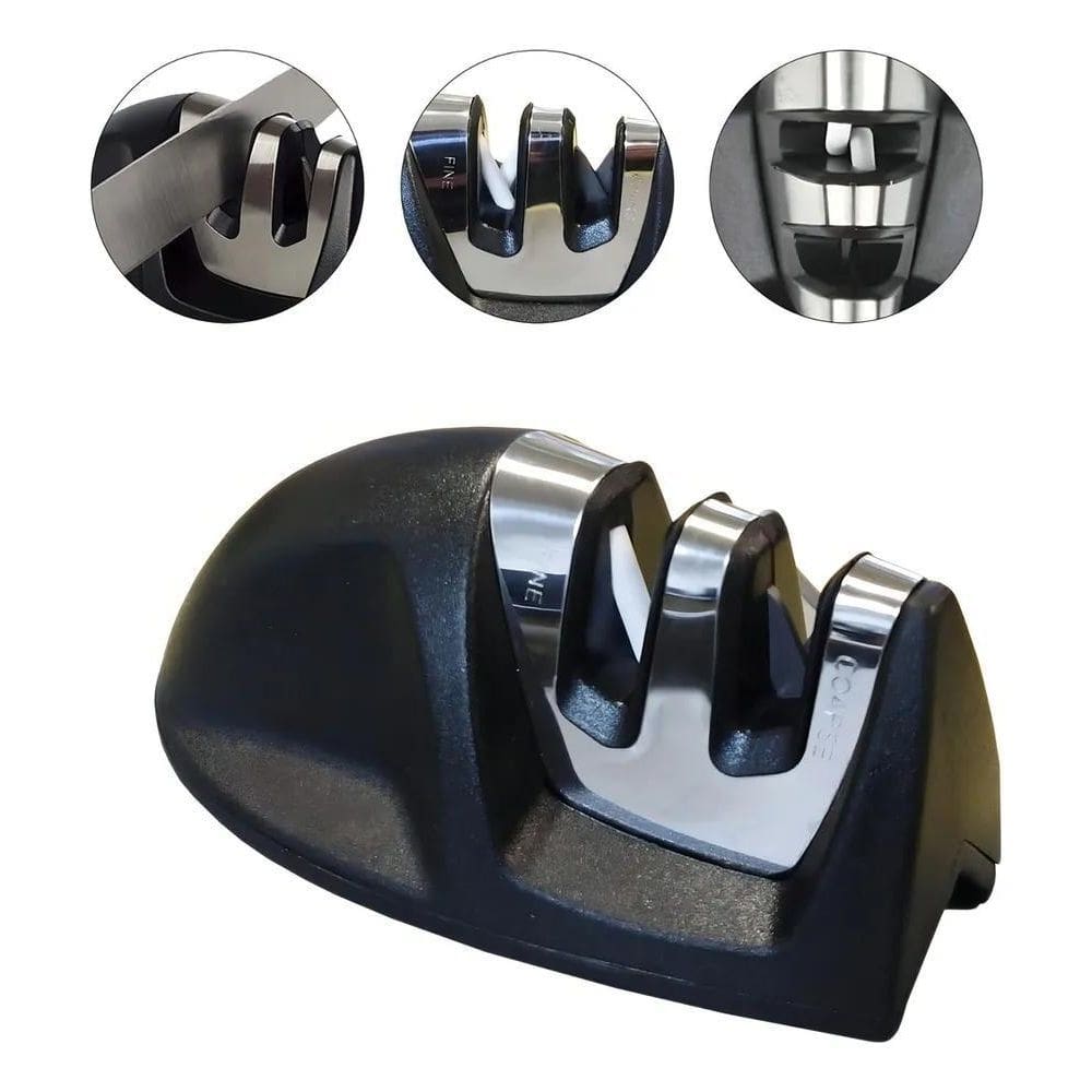 3X Afiador Amolador De Facas 9,5Cm X 5Cm - Mor