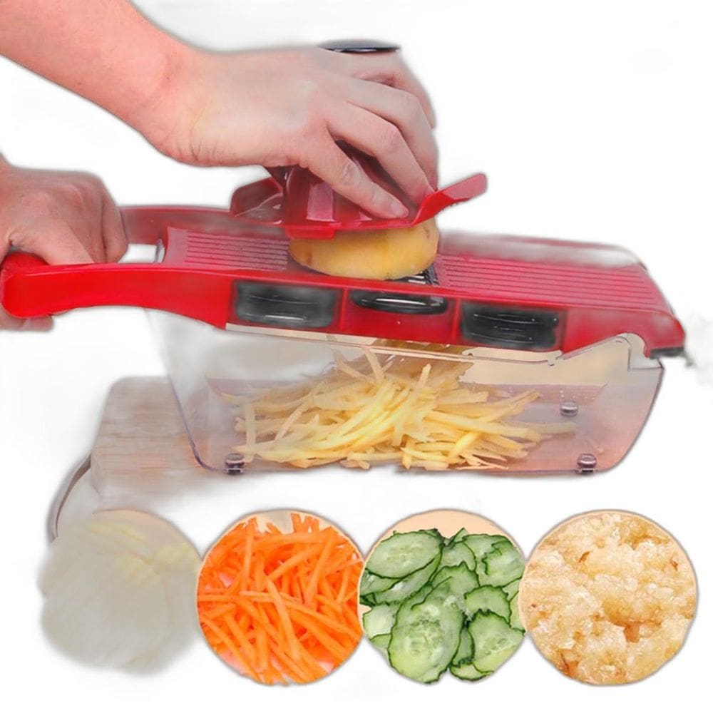 Mandolina Multifuncional Cortar E Fatiar Frutas E Verduras