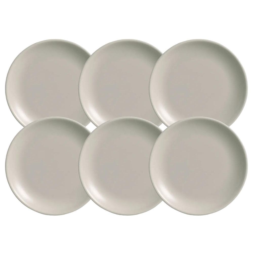 Jogo De Pratos Fundos 25Cm Kit 6 Pcs Cerâmica Urban Alleanza