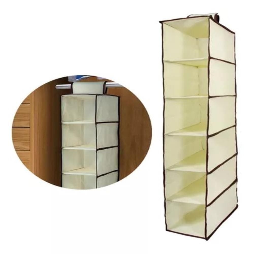 Organizador Vertical 120Cm Com 6 Divisórias - Multiuso
