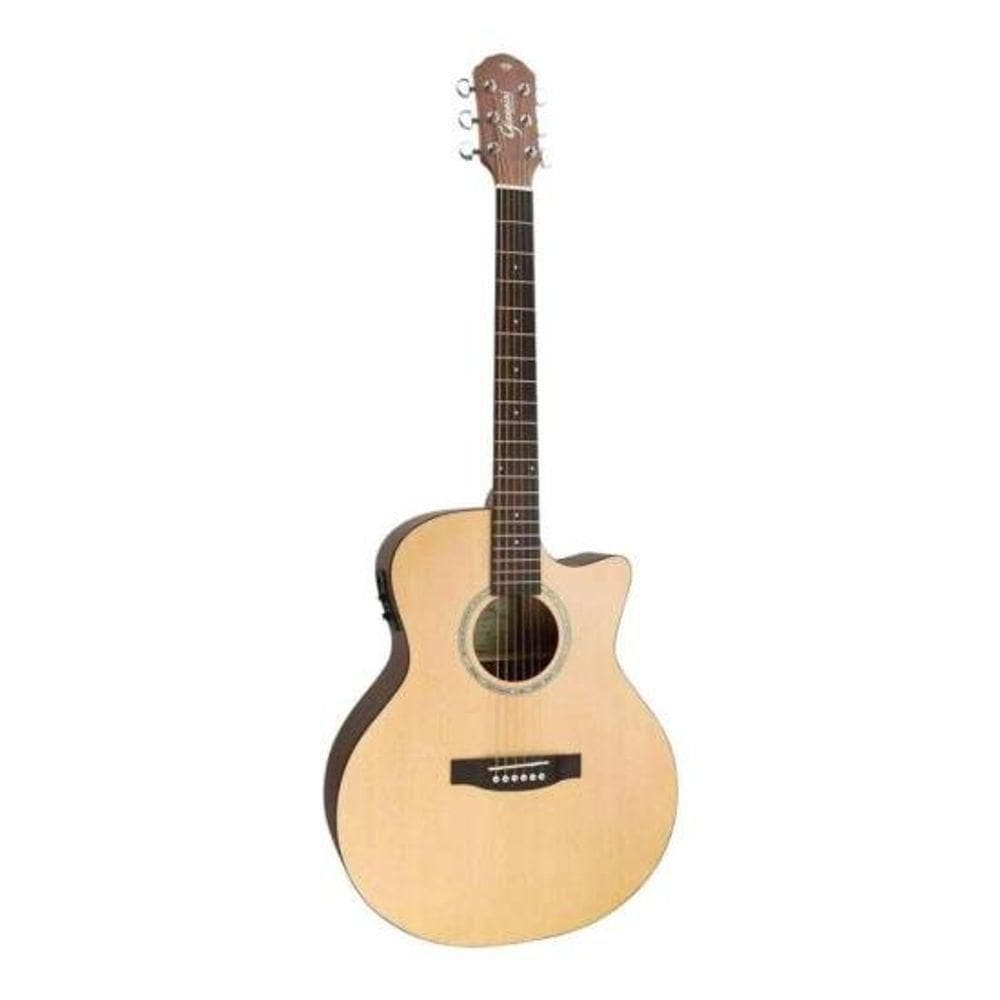 Violão Giannini Frand Auditorium Ceq Eletroacústico Aço Natural Satin [f002]