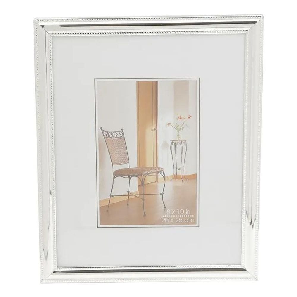 10X Porta-Retrato De Aço Inox Prata Friso 13Cm X 18Cm Wolff