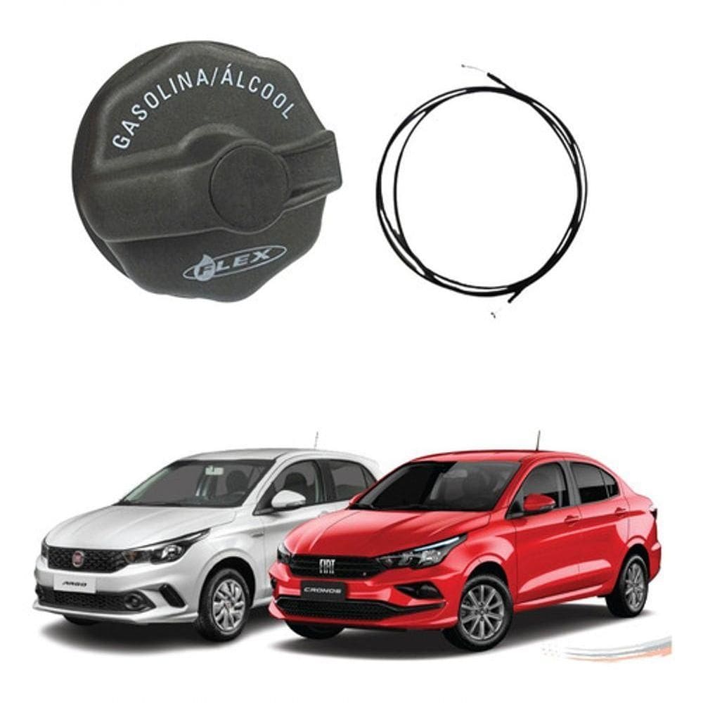 Kit Cabo Abertura E Tampa Combustivel Argo Cronos Após 2017 [f103]