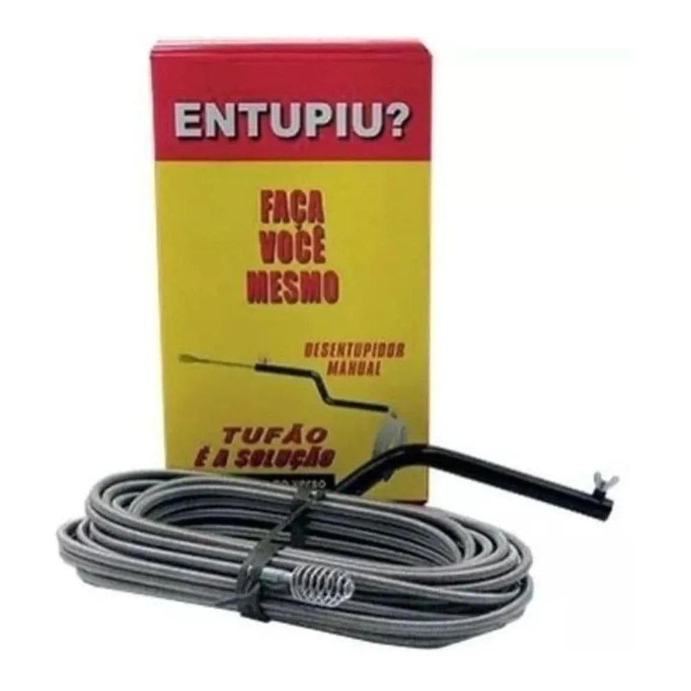10X Desentupidor Tufão De Canos Mola Rotativa