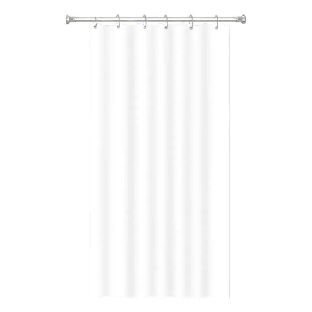 2X Cortina De Box Banheiro Lisa Com Gancho