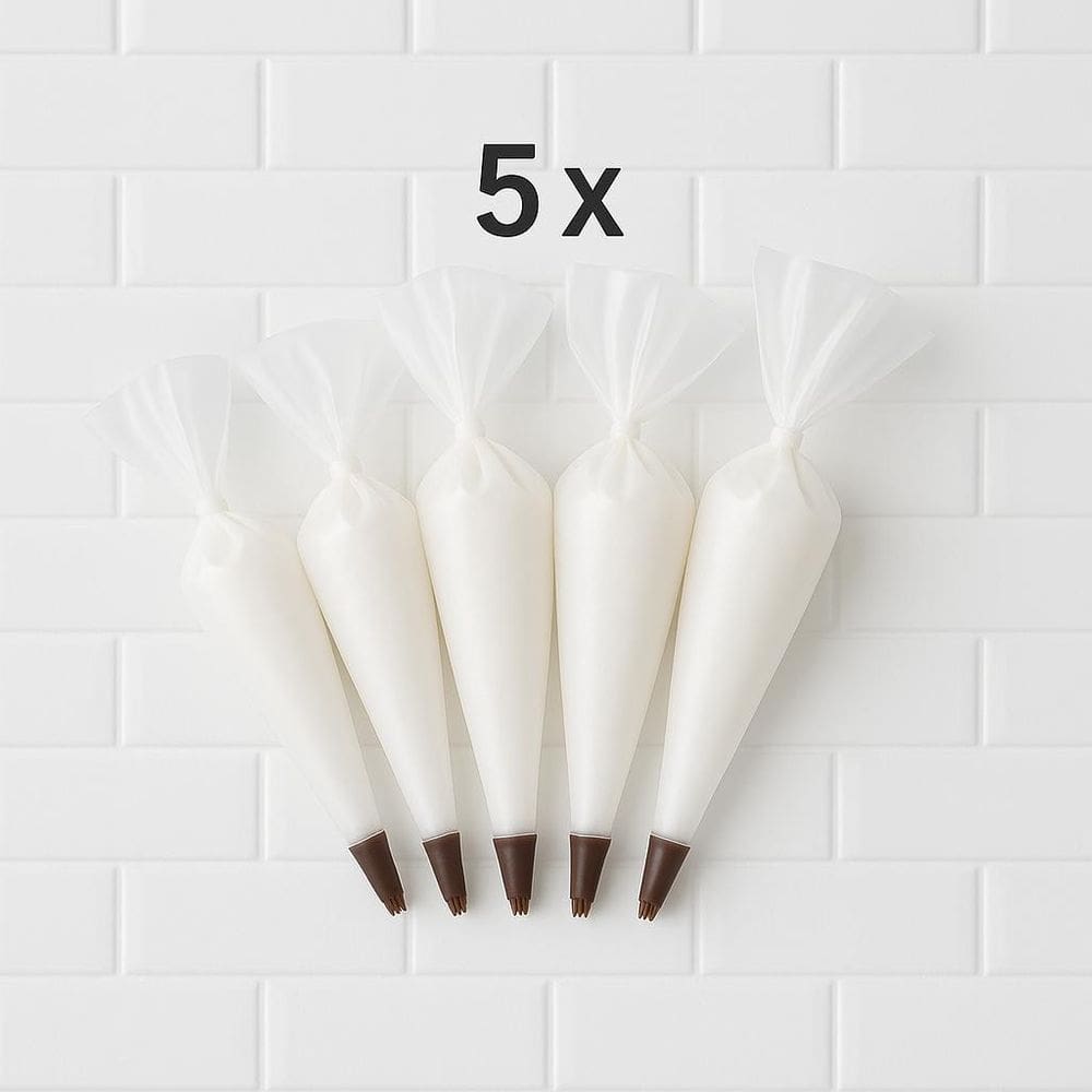 Kit 5 Mangas Sacos De Confeitar Em Silicone Confeiteiro