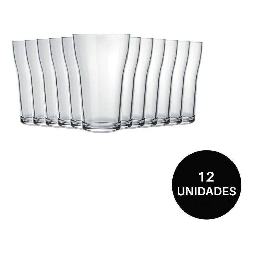 10X Jogo 12 Unidades Copo Boteco Cerveja - 200Ml Nadir