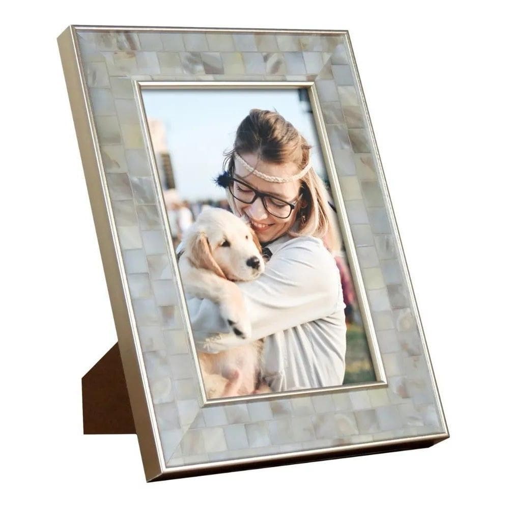 10X Porta Retrato Madrepérola Faces 10X15Cm - Mart Cor Palh