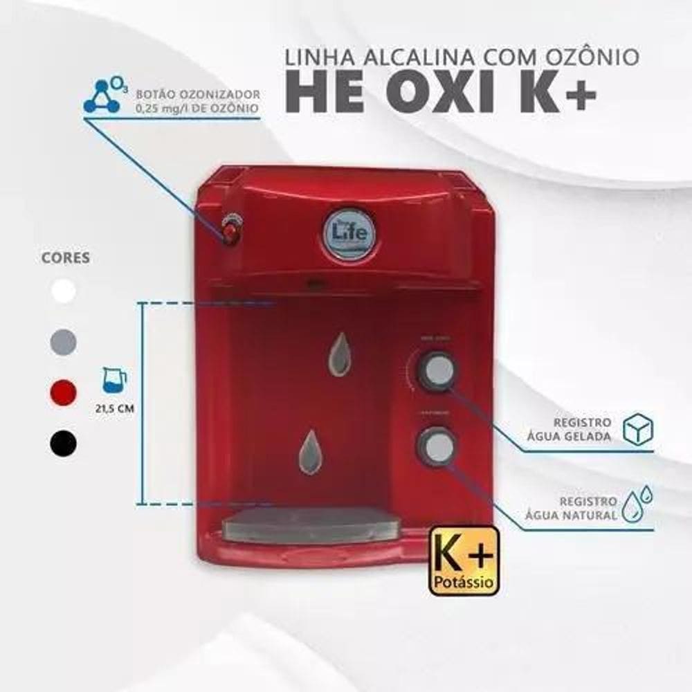 Purificador Água Super Alcalina Ionizada Ozônio E Potássio