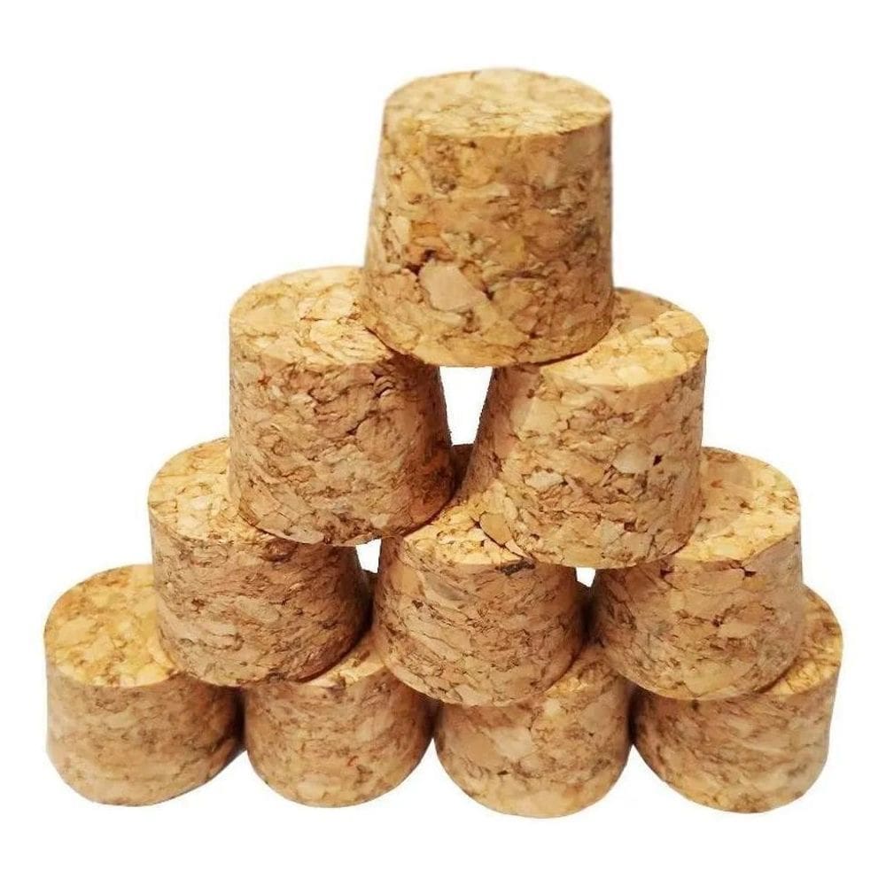 2X Rolha Cortiça 19X15X12 50 Unidades Cônica