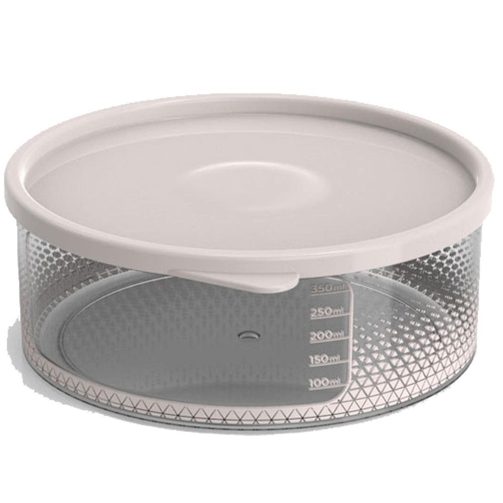 Pote Alimentos Transparente Redondo 370 Ml Tampa Ad0084