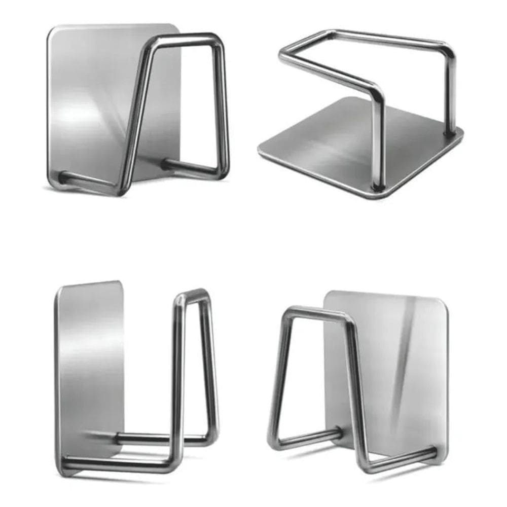 10X 4 Suporte Esponja Bucha Pia Aço Inox Louça Cozinha Ganc