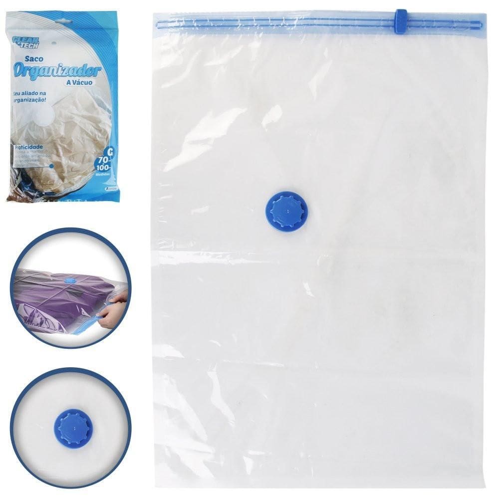 Saco A Vácuo Para Roupas Toalhas E Cobertores 70Cm X 100Cm G