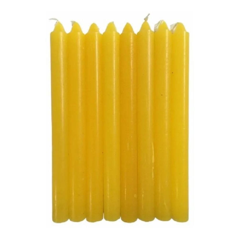 10X Vela Palito Kilo - 33 Velas 18Cm Parafina Pura
