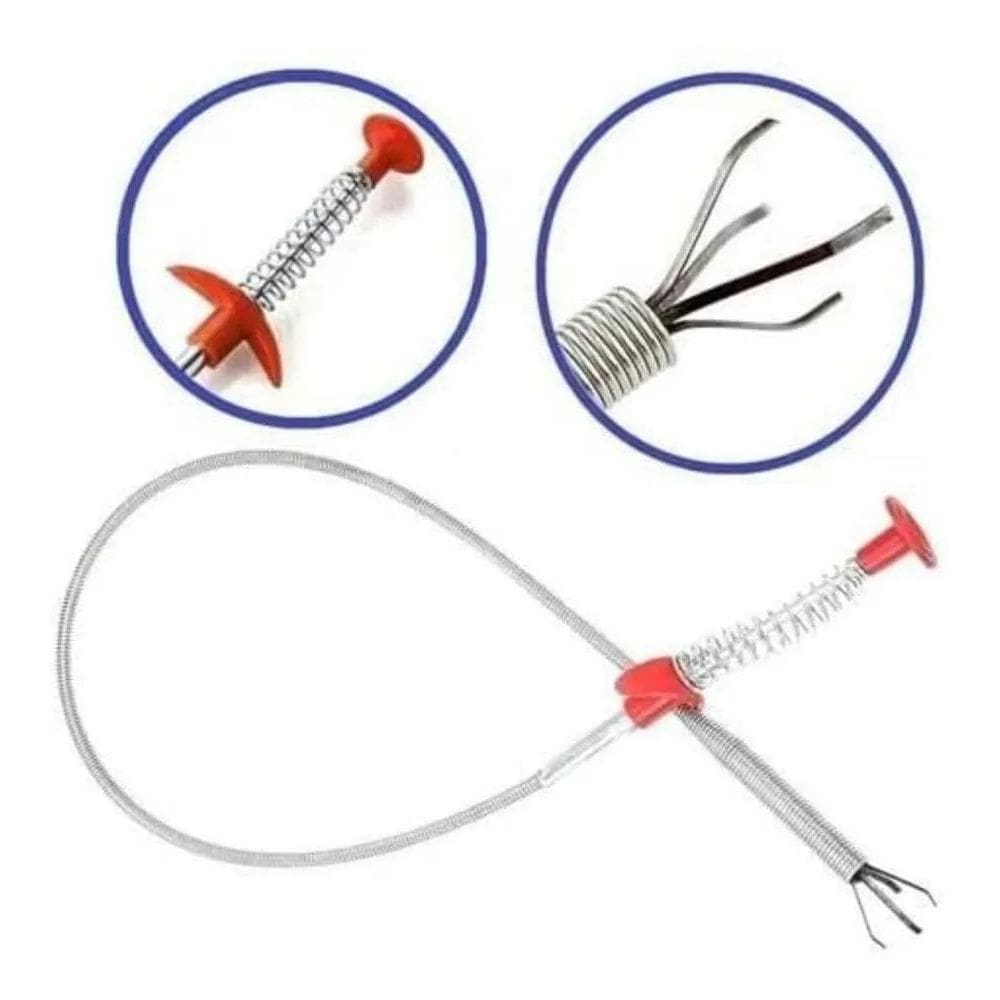 3X Desentupidor Limpador Pegador Garras Para Pias Ralos Cano