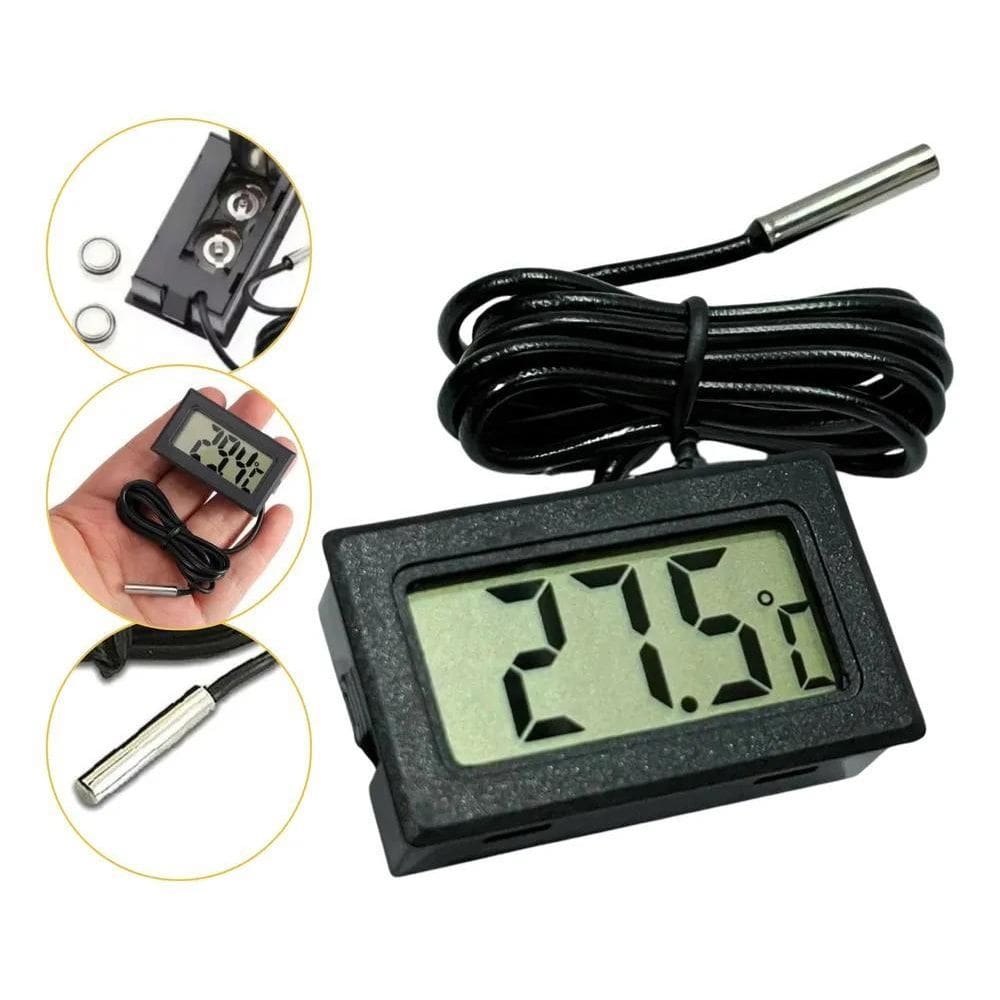 2X Termômetro Digital Aquário Freezer Certificado Calibração