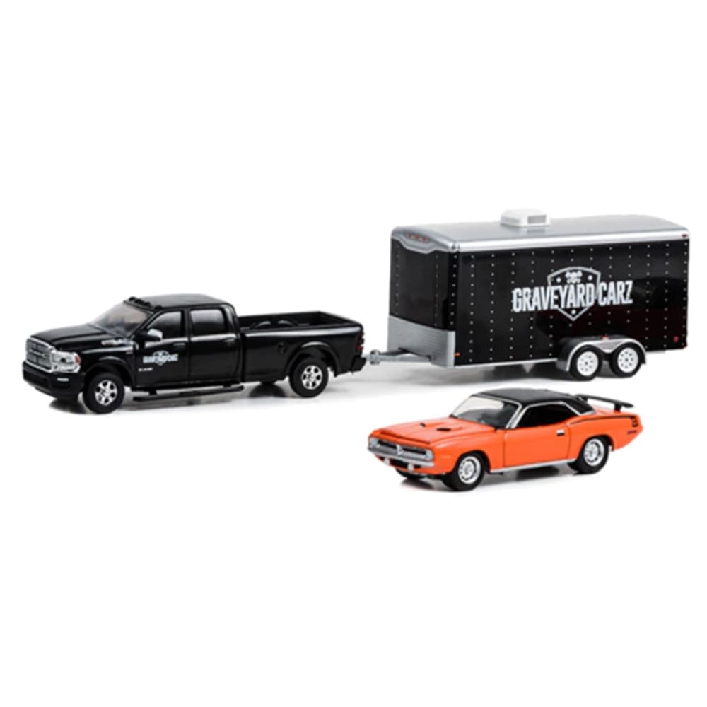 Miniatura 22 RAM 2500 + 70 Plymouth Cuda 340 1:64 Greenlight