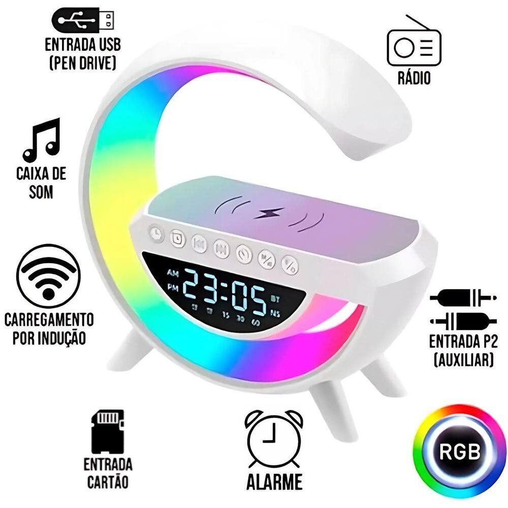 Luminária Bluetooth Inovadora Com Design Sofisticado E Led