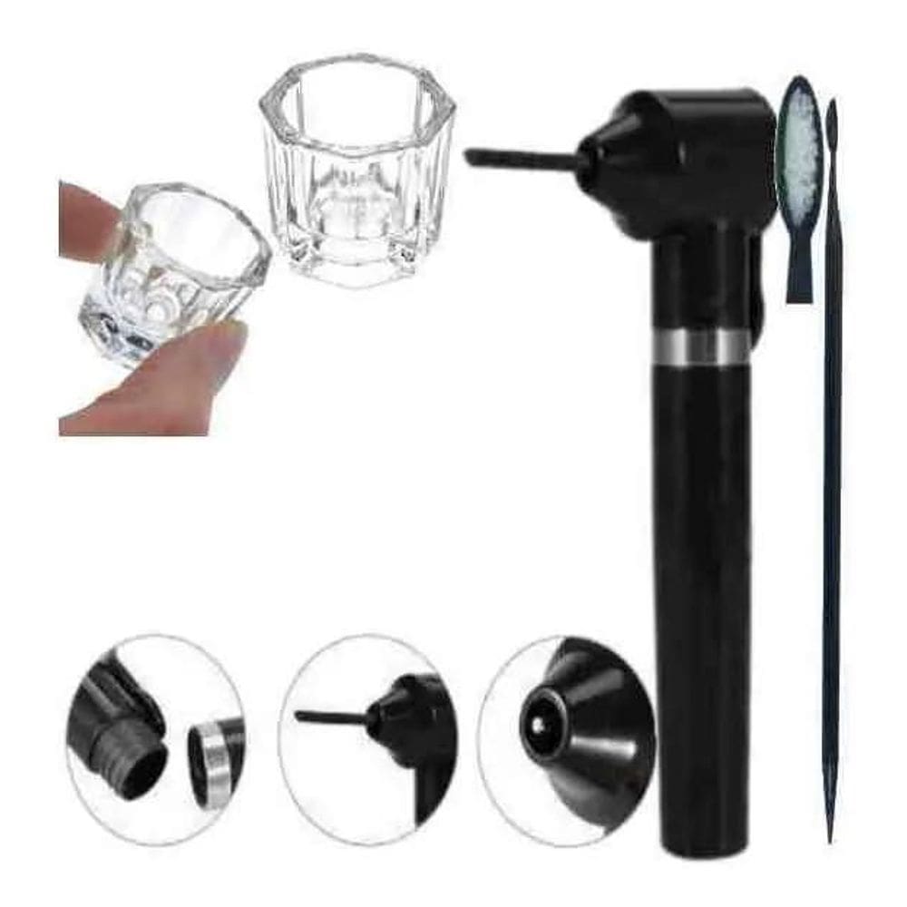 Kit Mini Mixer Misturador Henna Sobrancelha +Dappen + Palito