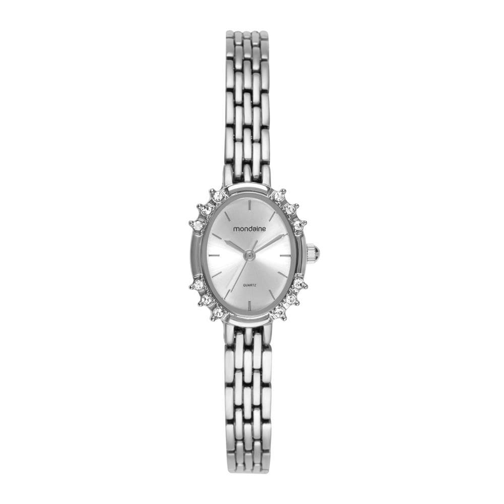 Relogio Mondaine Feminino Ref: 32906l0mvnm2 Bracelete Oval Prateado
