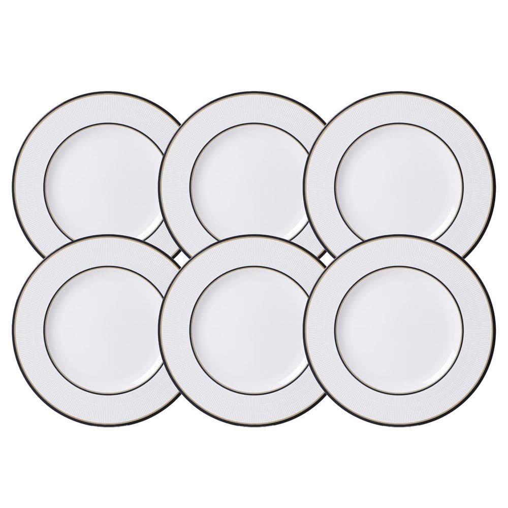 Jogo De Pratos Fundo 28Cm Kit 6 Peças Sienna Sopa Porcelana