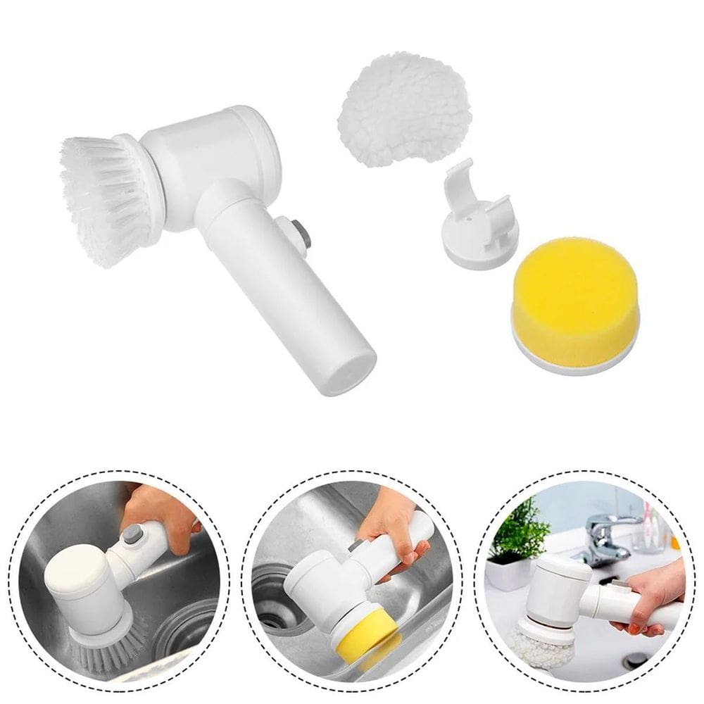 Escova Giratória Usb Super Azulejo Microfibra 360º Ajustável