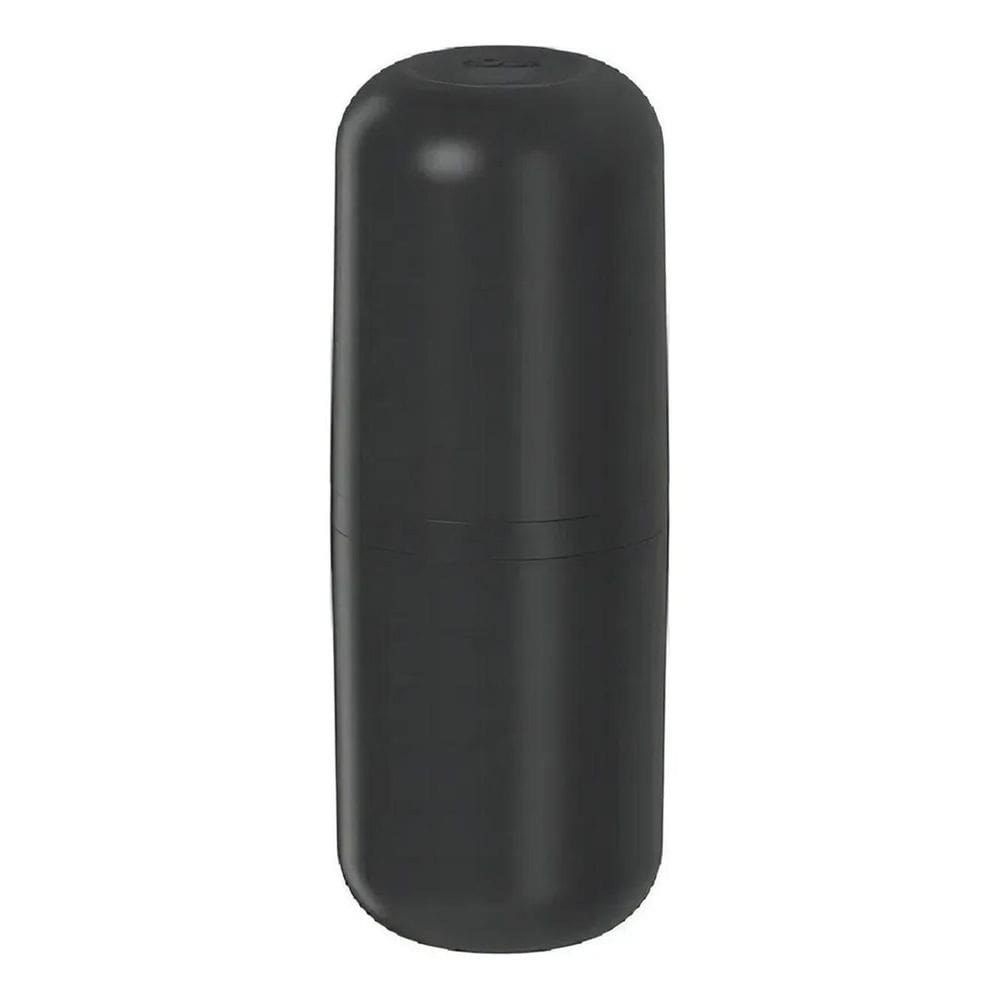 10X Porta Escova Creme Dental C/Tampa Bold Banheiro Preto O