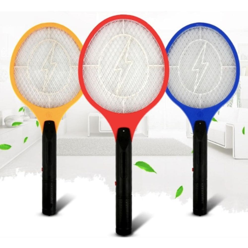 Raquete Elétrica Recarregável Para Insetos E Mosquitos