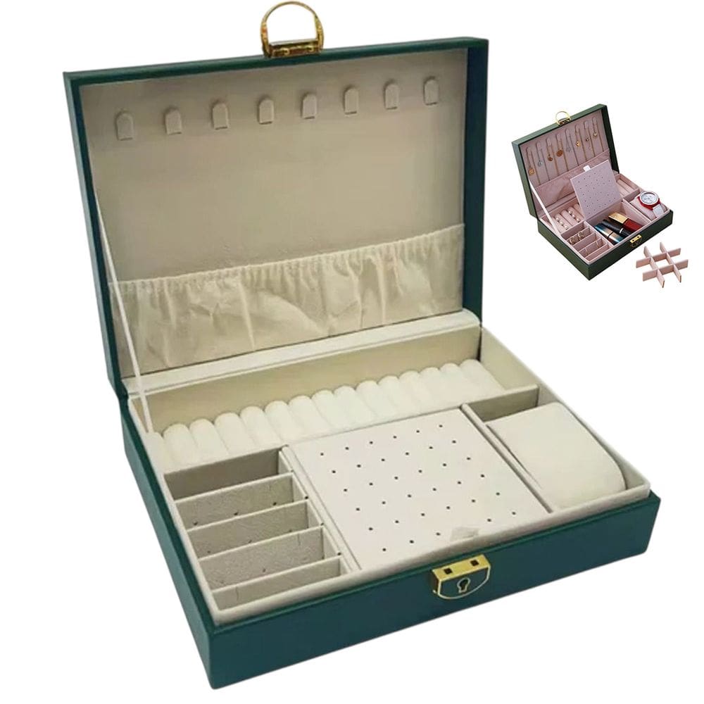Porta Joias Brinco Anel Cordao Pulseira Relogio Acessorios Estojo Caixa Organizaçao Penteadeira Mesa Bancada Gaveta