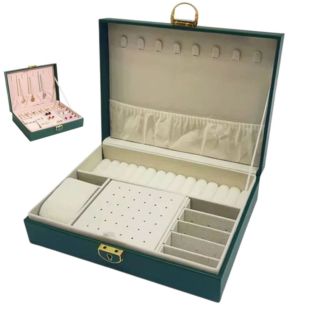 Porta Joias Anel Brinco Cordao Pulseira Relogio Caixa Estojo Acessorio Penteadeira Mesa Bancada Gaveta Organizaçao