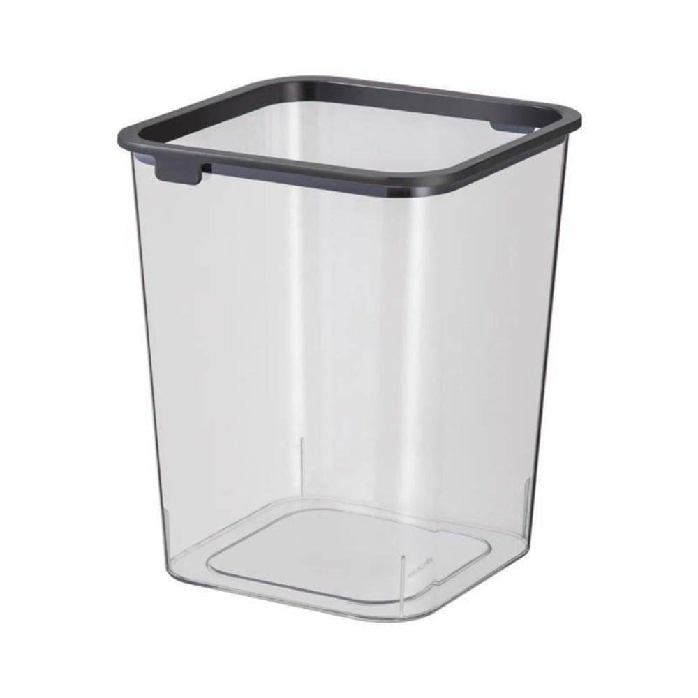Lixeira Quadrada Com Anel De Pressão 10 Litros