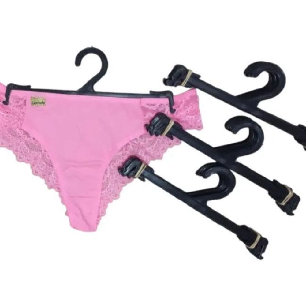 Kit 100 Cabides Organizador De Guarda Roupa Para Lingerie