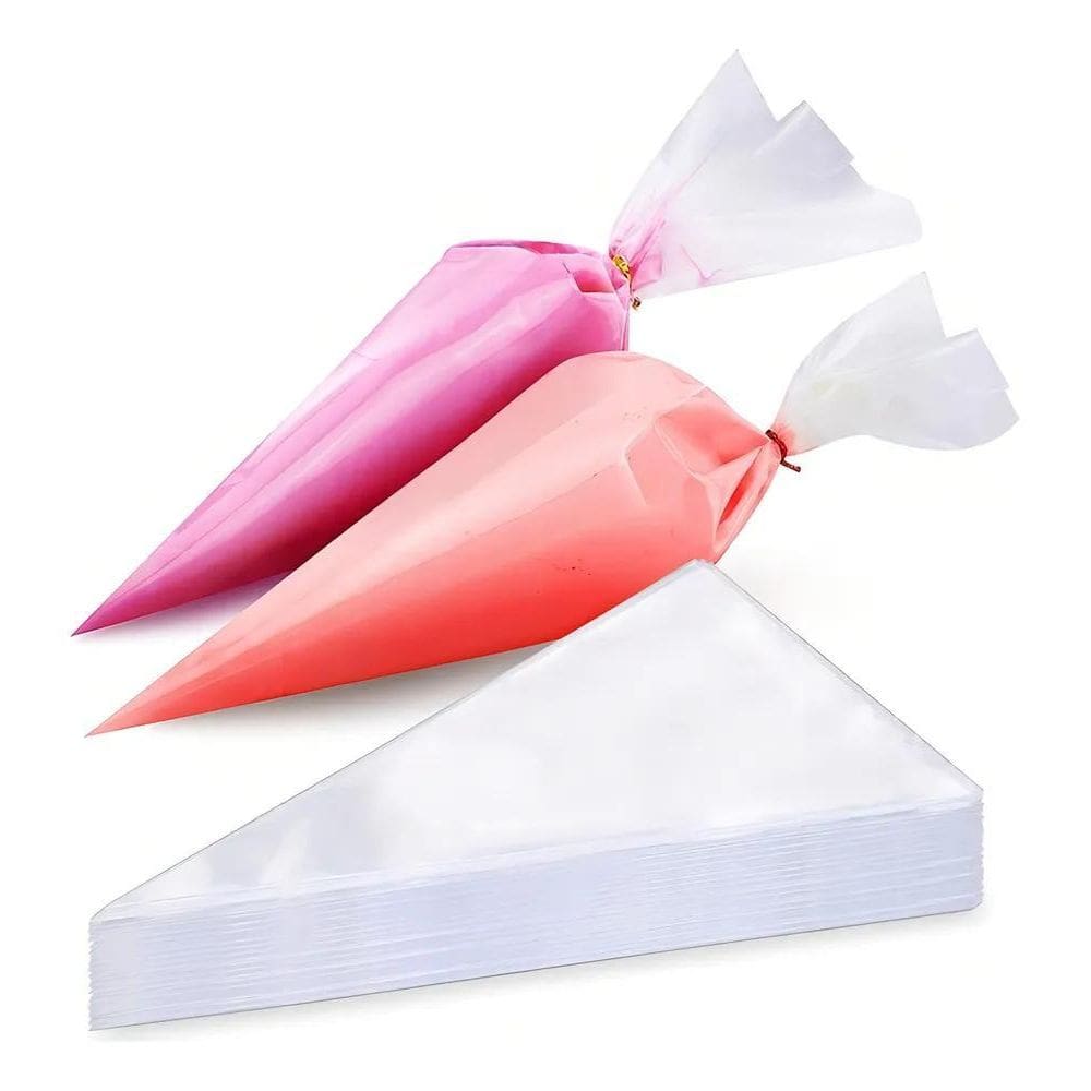 10X Manga De Confeiteiro Descartável Grande 50Cm 50 Un +