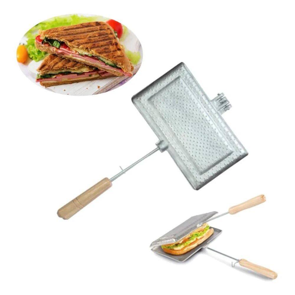 3X Sanduícheira Tostex Baurutex Duplo Forma Bauru Em Alumíni