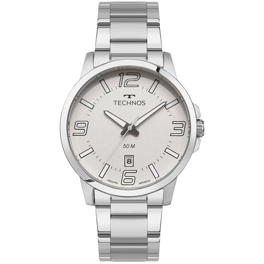 Relógio Technos Masculino Racer Basico Prata - 2315lba-1b