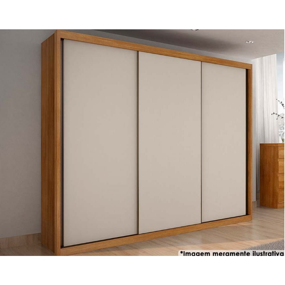 Guarda Roupa Paradizzo 3 Portas 6 Gavetas  - Novo Horizonte