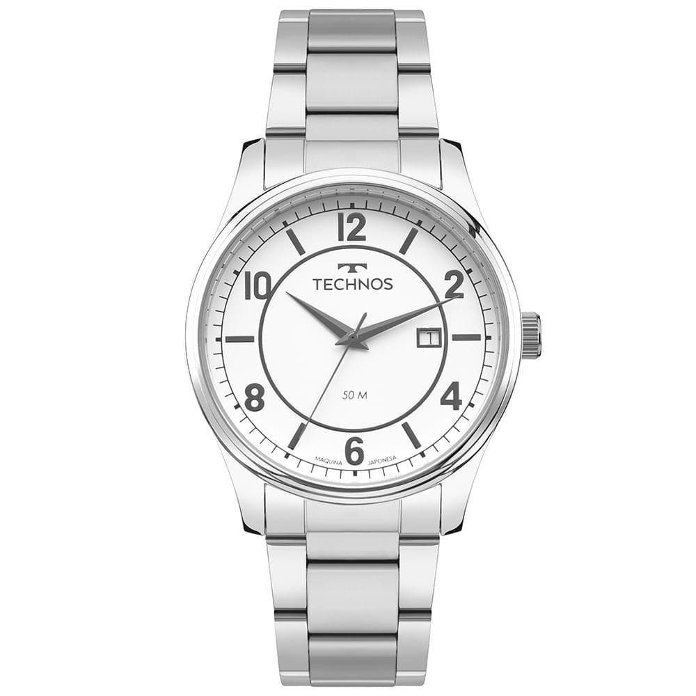 Relógio Technos Masculino Steel Prata - 2115ucj-1b