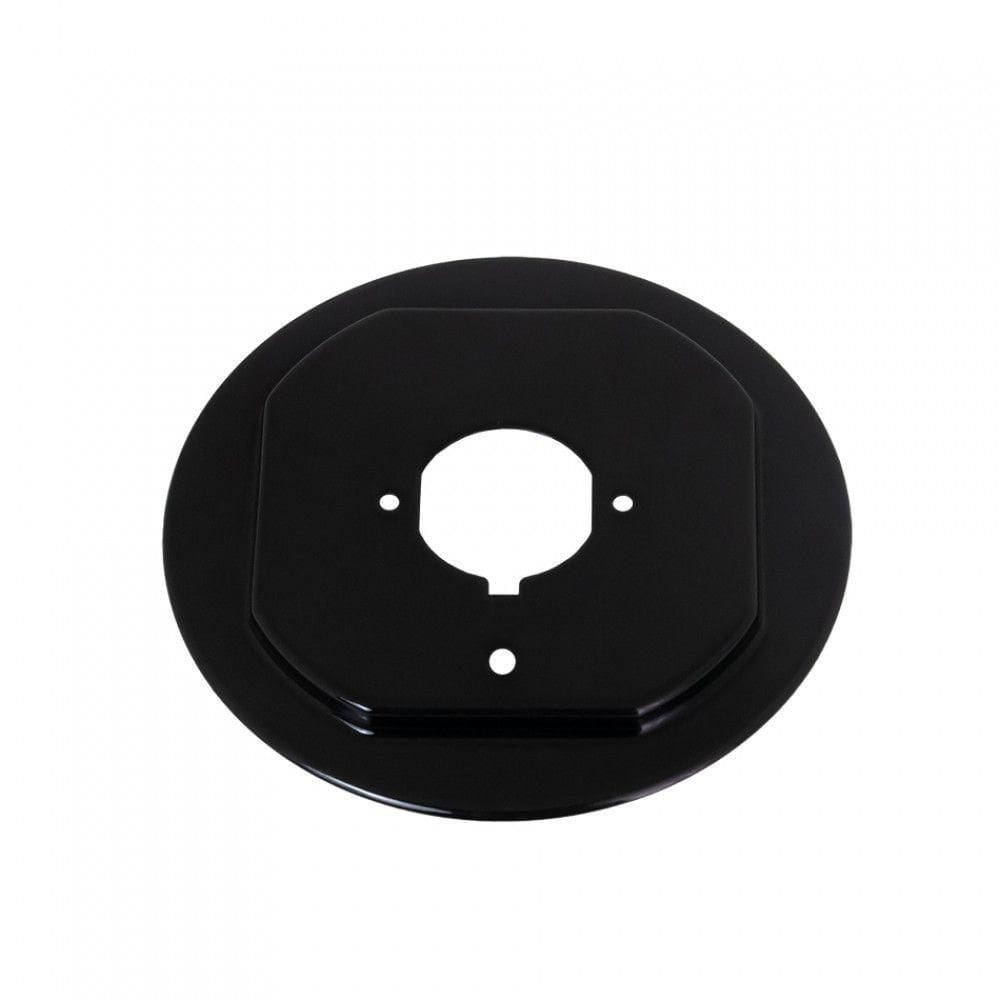 Flange Esmaltada Grande Sistema Anti-rotação Para Cooktop Preto