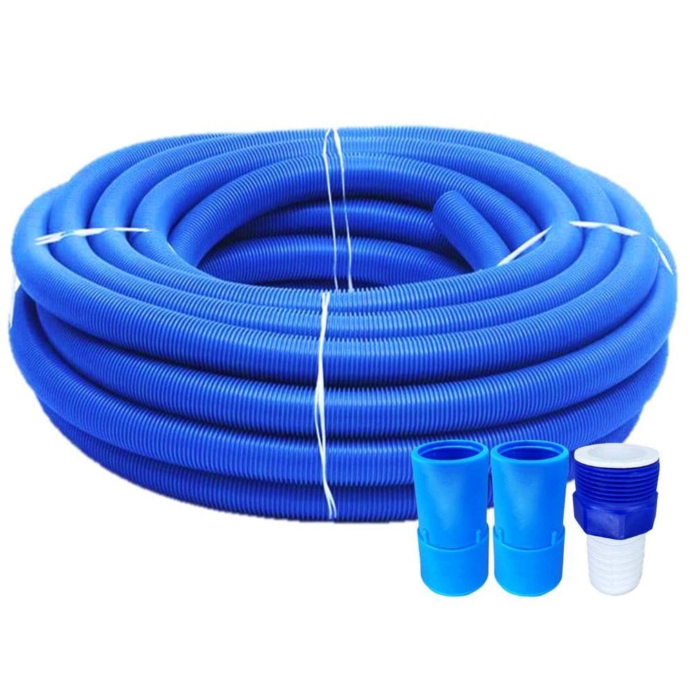 Mangueira 4M Ecológica Para Piscinas + Ponteiras E Adaptador